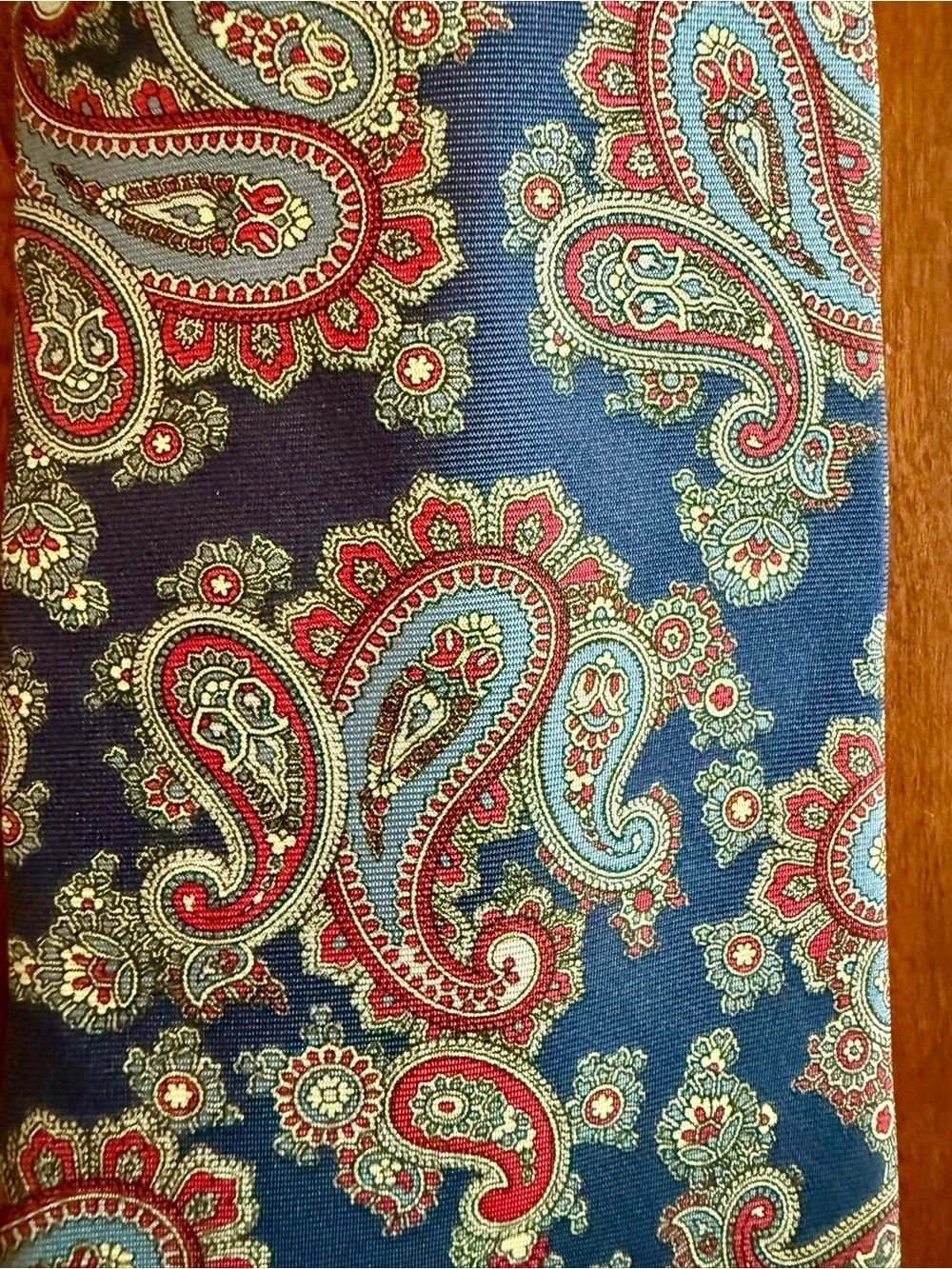Etienne AINGER Paisley Silk Tie Duo in Red and Blue